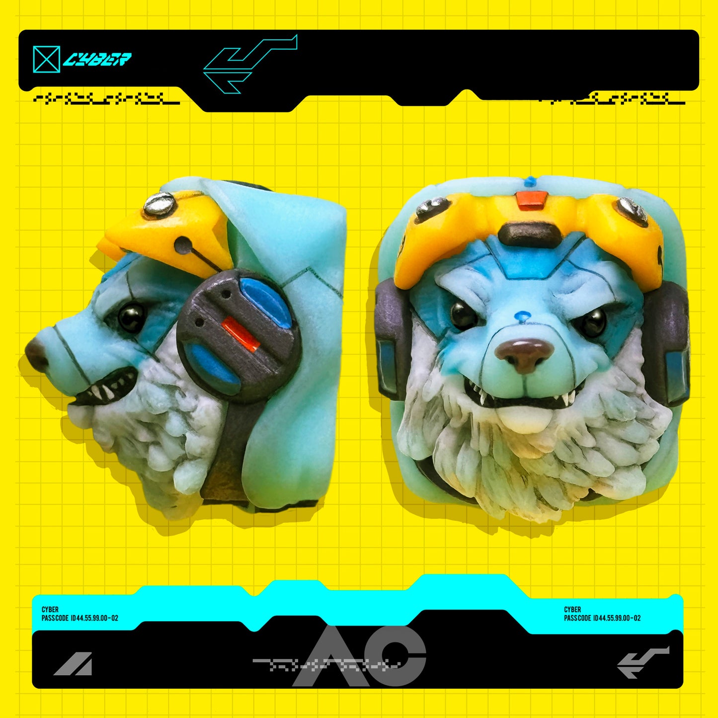 CyberWolf keycaps