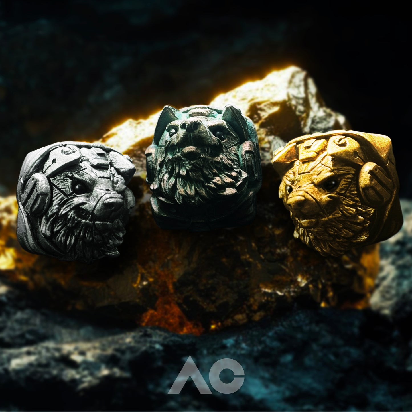 CyberWolf GOLD/IRON/PATINA ver. keycaps