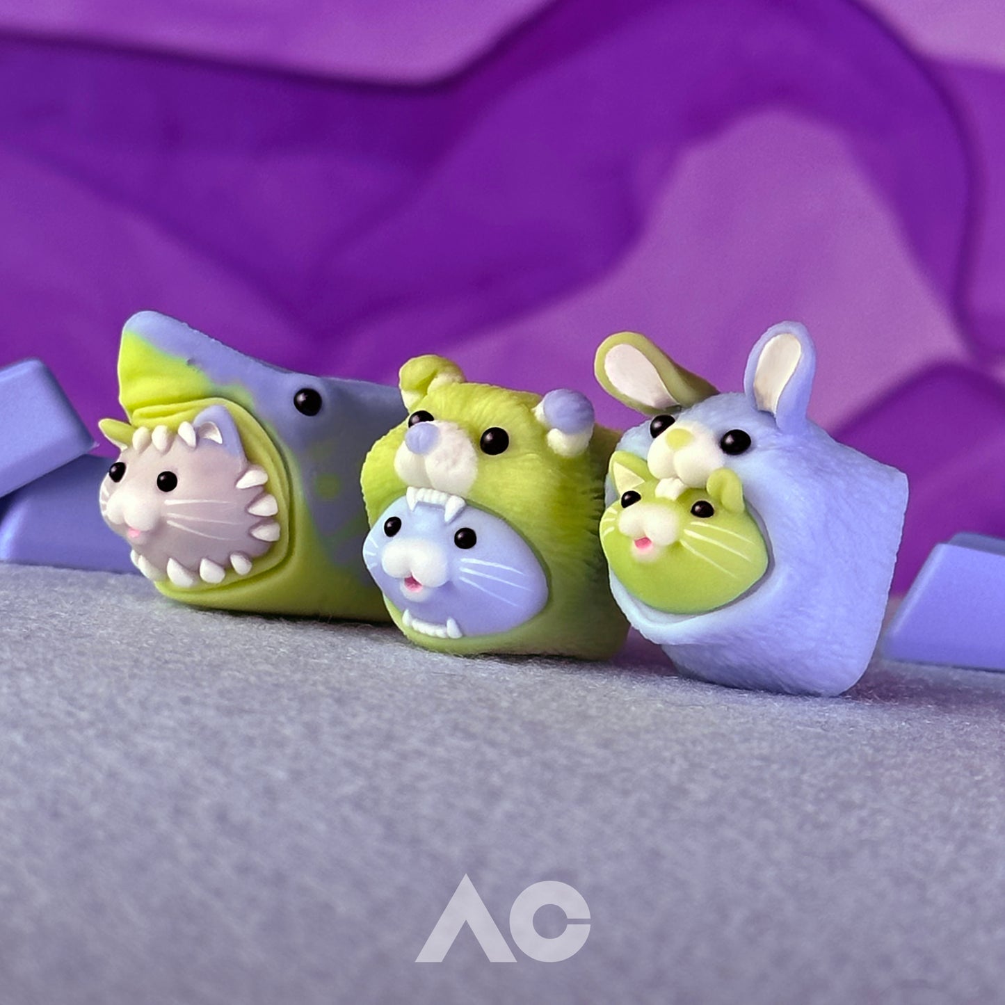 Purple-ishCat keycaps